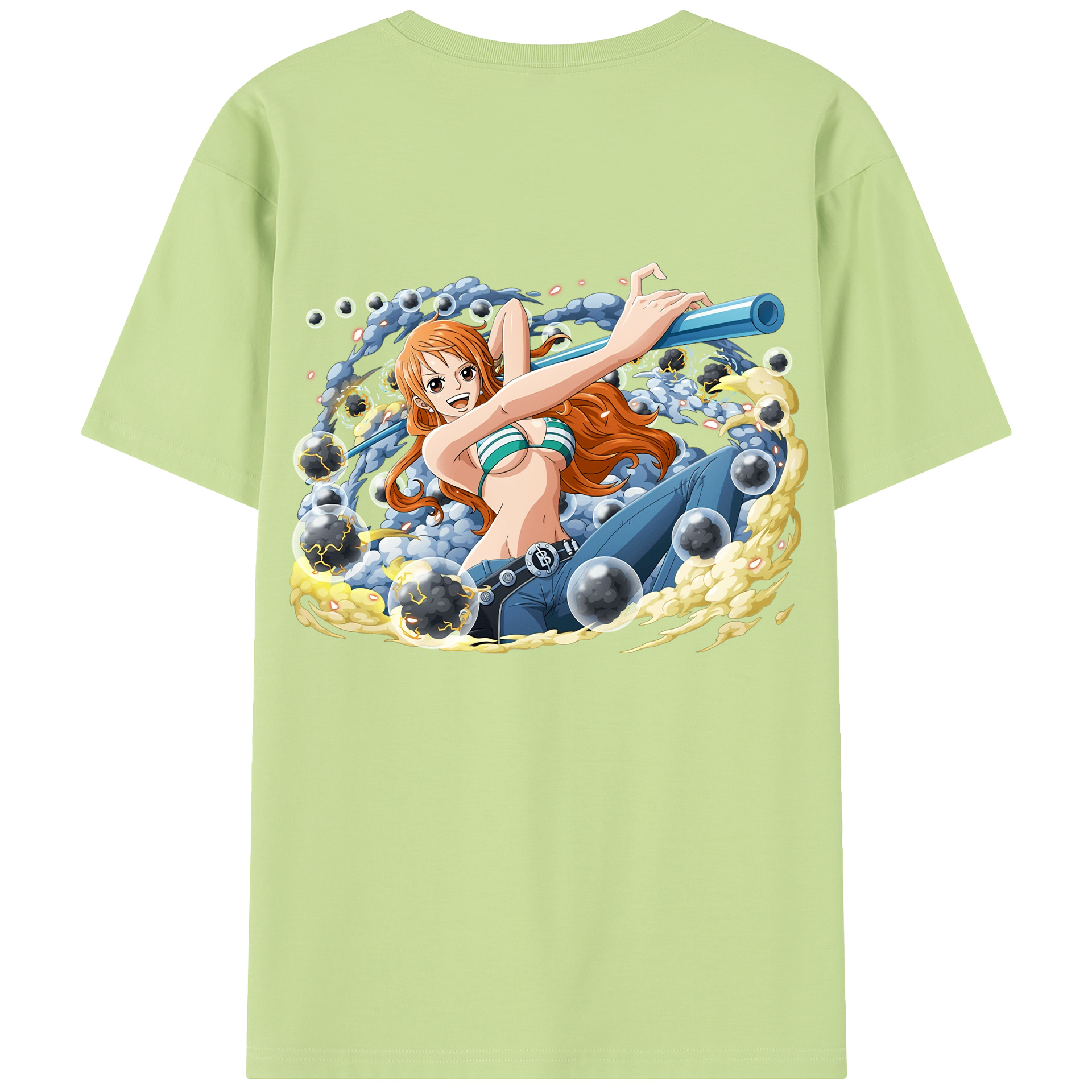 ワンピース ナミ ONE PIECE Nami 綿100％半袖Tシャツ（背面プリント）